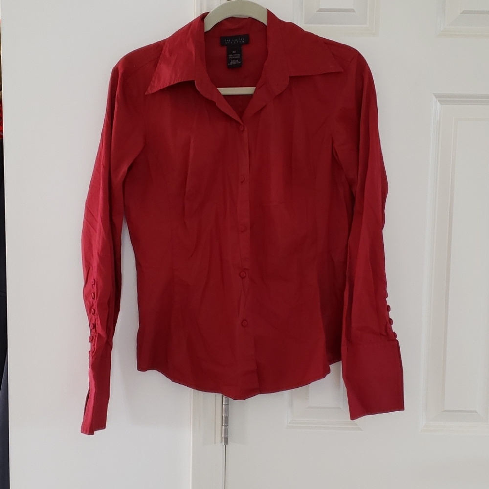 The Limited Maroon Button Down Shirt